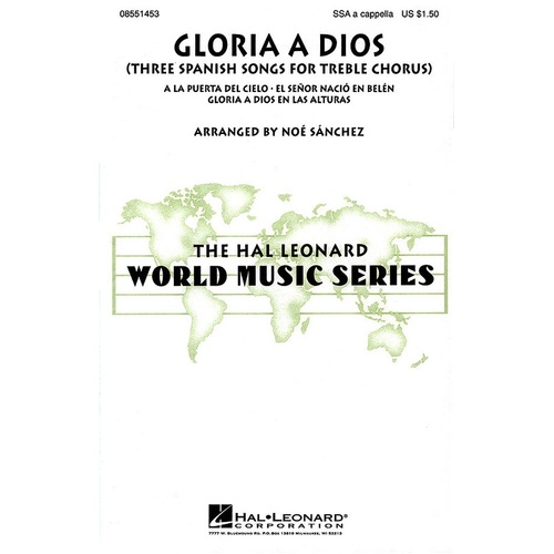 Gloria A Dios SSA A Cappella (Octavo)