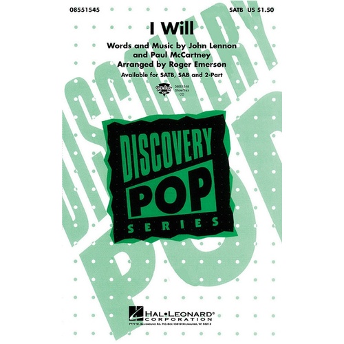 I Will SATB (Octavo)