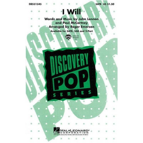 I Will 2Pt (Octavo)