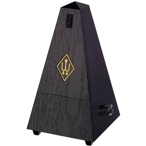Wittner 855 Series Mechanical Metronome with Bell, Black Grain Finish, No Batteries Required, Made in Germany
