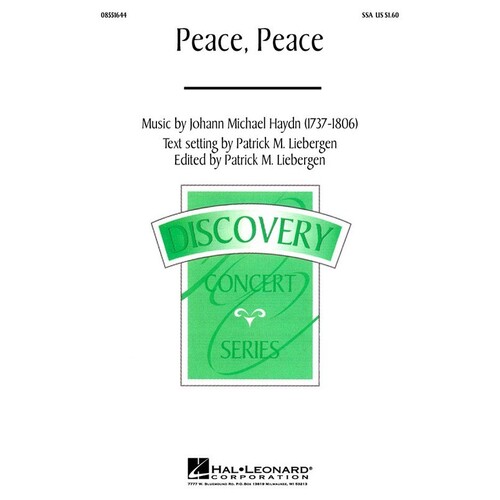 Peace Peace SSA