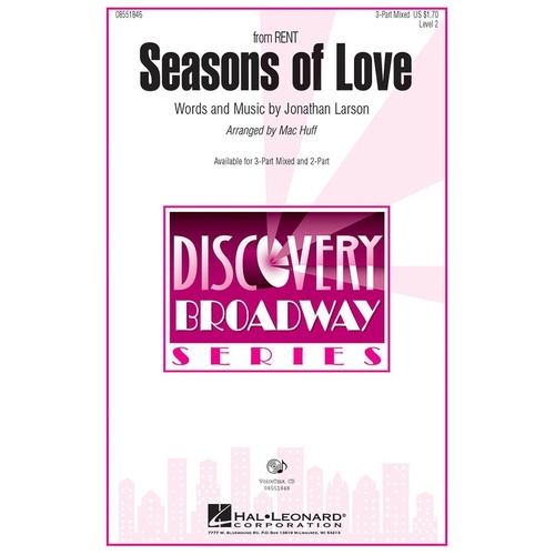 Seasons Of Love 2Pt (Octavo)