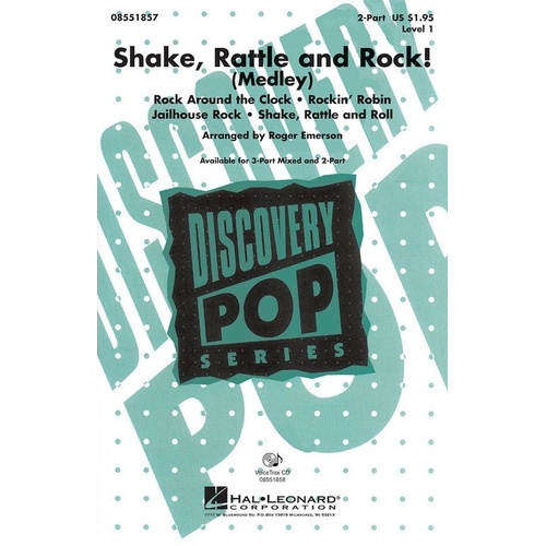 Shake Rattle and Rock! Medley 2-Part Choral Arrangement