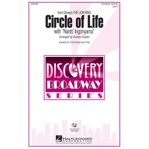 Circle Of Life With Nants Ingonyama 2Pt (Octavo)