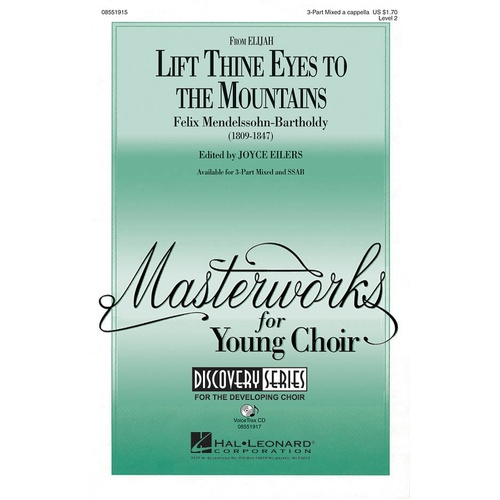 Lift Thine Eyes To The Mountains SSAB A Cappella (Octavo)