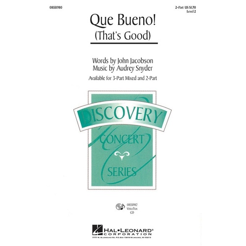 Que Bueno! (Thats Good) VoiceTrax CD (CD Only)