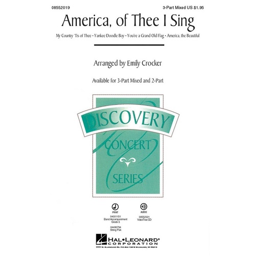America Of Thee I Sing 2 Pt (Octavo)