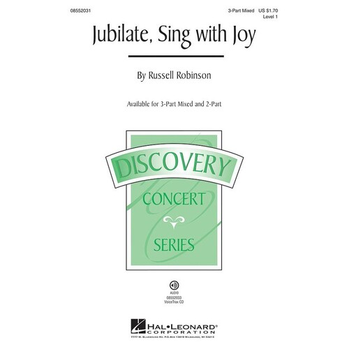 Jubilate Sing With Joy SAB (Octavo)