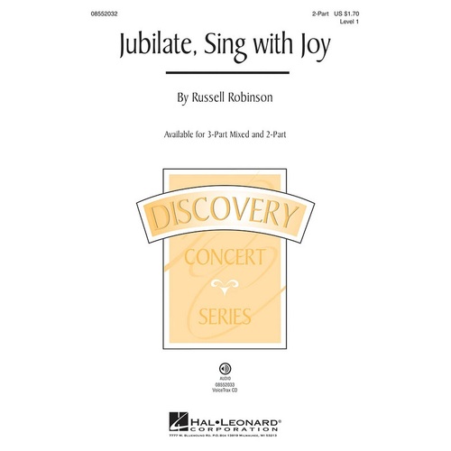 Jubilate Sing With Joy 2 Pt (Octavo)