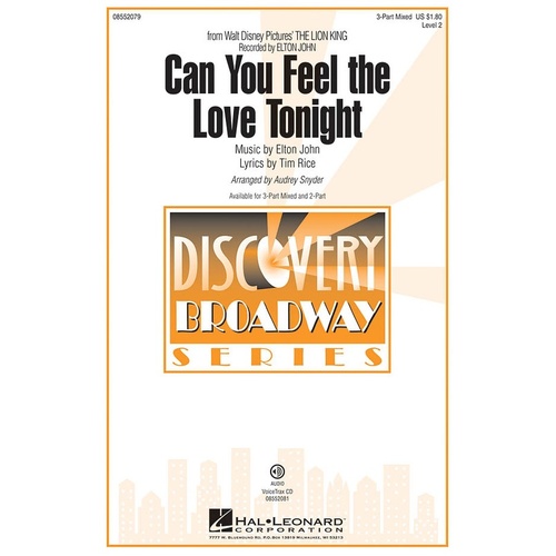 Can You Feel The Love Tonight VoiceTrax CD (CD Only)