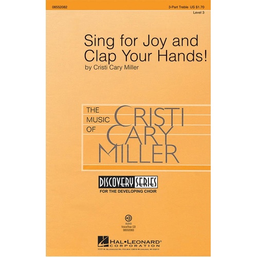 Sing For Joy And Clap Your Hands V ChoirTrax CD (CD Only)