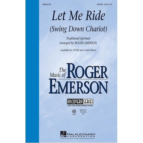 Let Me Ride Swing Down Charoit VChoirTrax (CD Only)