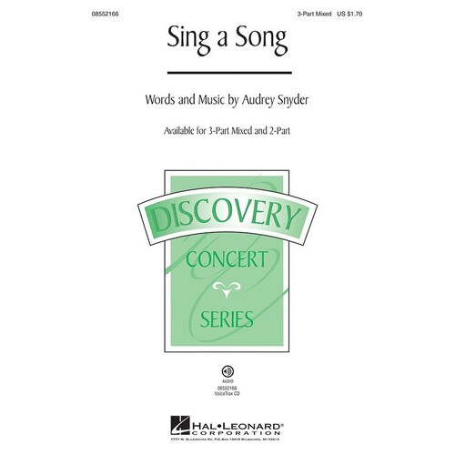Sing A Song 3Pt Mixed (Octavo)