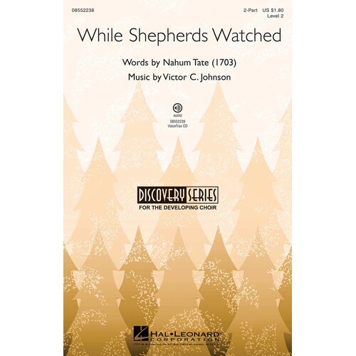 While Shepherds Watched 2Pt (Octavo)