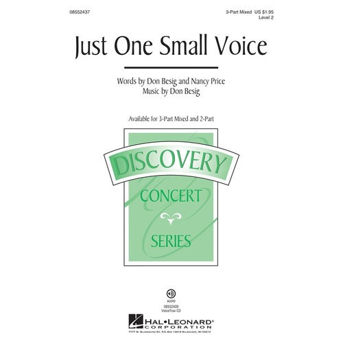 Just One Small Voice 2Pt (Octavo)