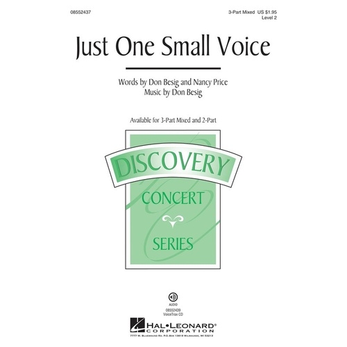Just One Small Voice VoiceTrax CD (CD Only)