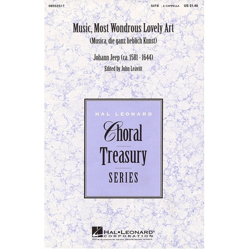 Music O Wondrous Lovely Art SATB (Octavo)