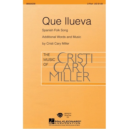 Que Llueva 2-Part Choral Score by Hal Leonard