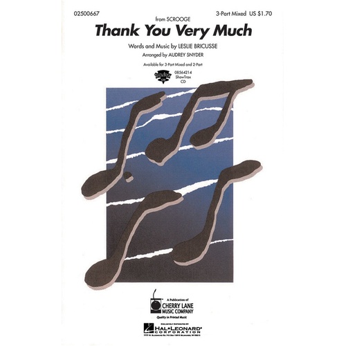 Thank You Very Much ShowTrax CD (CD Only)