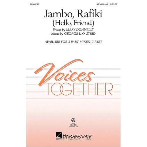 Jambo Rafiki Hello Friend ShowTrax CD (CD Only)