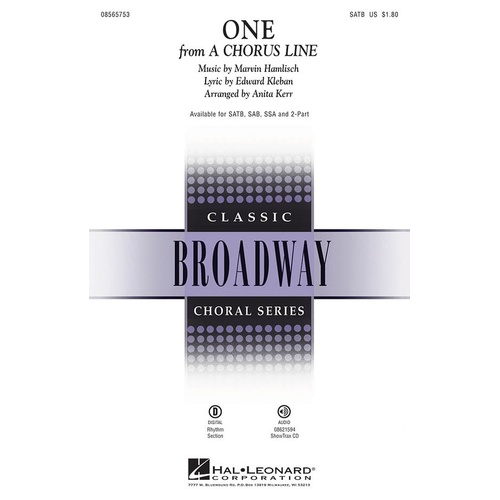 One (From A Chorus Line) SSA (Octavo)