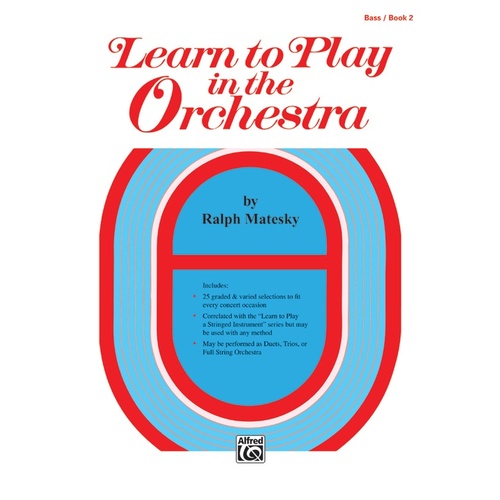 Learn To Play In The Orchestra Book 2 Double Bass