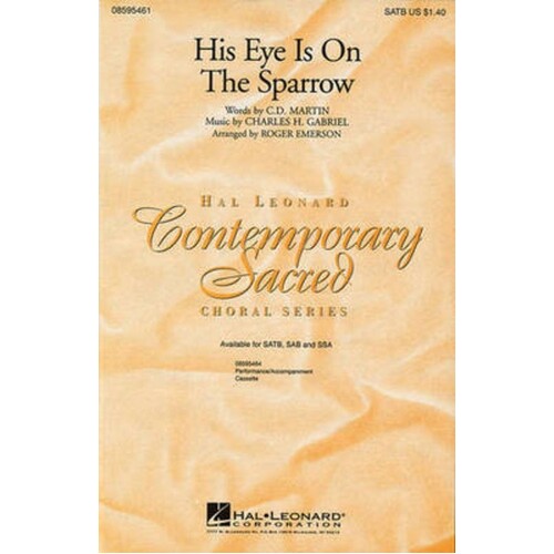 His Eye Is On The Sparrow Per/Acc Cass