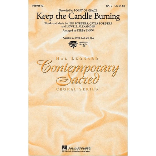 Keep The Candle Burning SAB (Octavo)