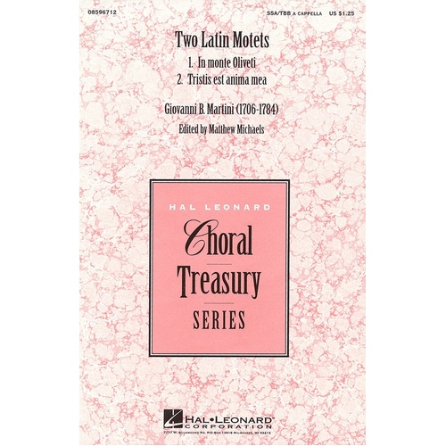 Two Latin Motets SSATBb (Octavo)