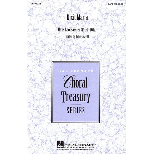 Dixit Maria SATB Arr Leavitt (Octavo)