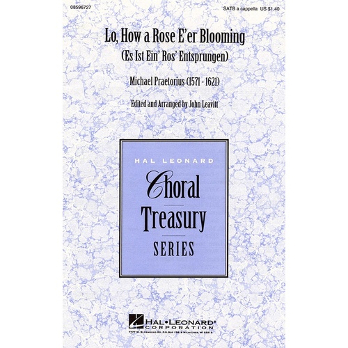 Lo How A Rose E Er Blooming SATB Acap (Octavo)