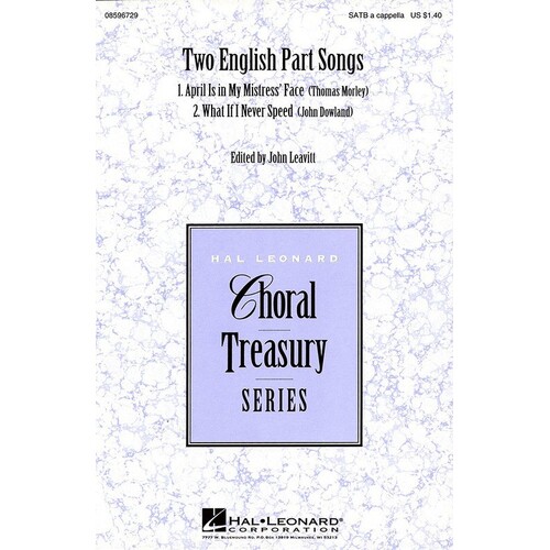 English Part Songs 2 For SATB A Capp