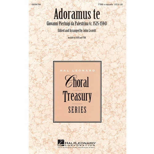 Adoramus Te Arr Leavitt SATB Acap (Octavo)