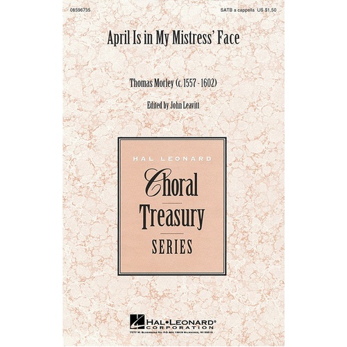 April Is In My Mistress Face SATB A Cappella (Octavo)