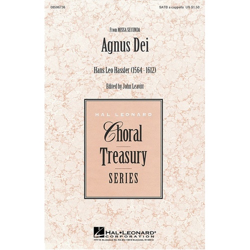 Agnus Dei ( Missa Secunda) SATB A Cappella (Octavo)