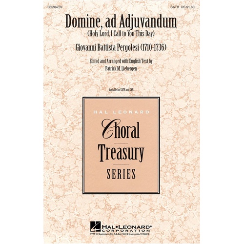 Domine Ad Adjuvandum SATB (Octavo)
