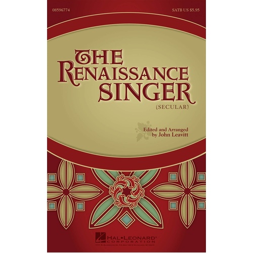 Renaissance Singer SATB A Cappella Coll (Octavo)