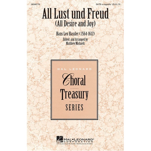 All Lust Und Freud SATB A Cappella (Octavo)