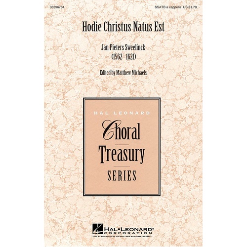 Hodie Christus Natus Est SSATB A Cappella (Octavo)