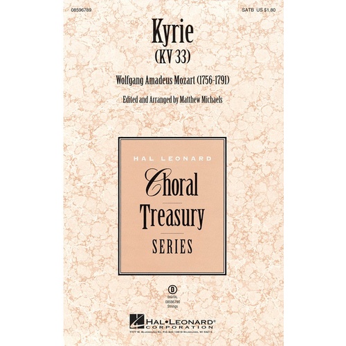 Kyrie (Kv33) SATB (Octavo)