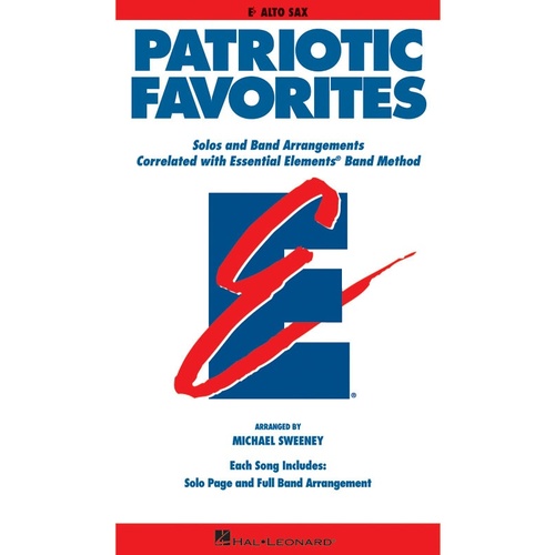 Essential Elements Patriotic Favorites Eb Alto Sax (Softcover Book)