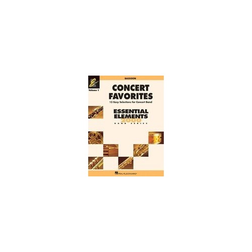 Concert Favorites Vol. 1 for Bassoon - 15 Arrangements from Essential Elements Band Series