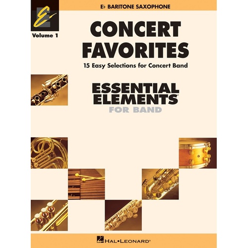 Concert Favorites Essential Elements V1 Baritone Sax (Softcover Book)
