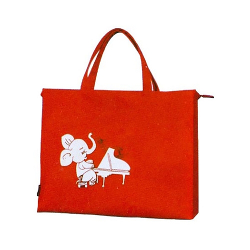 Wide Red Elephant Piano Music Carry Bag