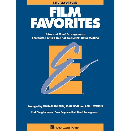 Film Favorites for Alto Saxophone (E Flat) - Hal Leonard