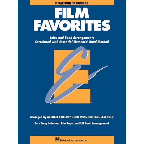 Film Favorites Baritone Saxophone (E Flat) Essential Elements (Softcover Book)