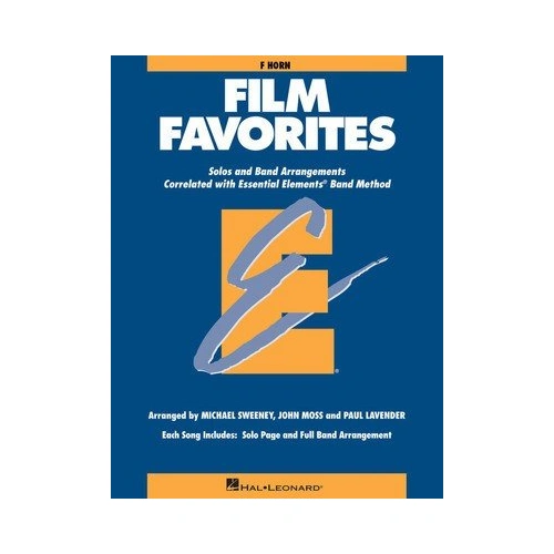 Film Favorites French Horn EE by Hal Leonard, 24 Pages, Movie Themes for Full Band or Soloists, Includes Popular Movie Songs