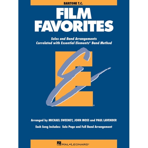 Film Favorites Baritone Tc Essential Elements (Softcover Book)