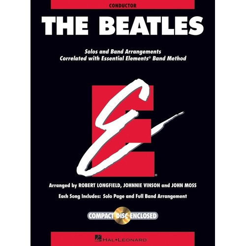 The Beatles Essential Elements Conductor Book/CD Full Score 68 Pages