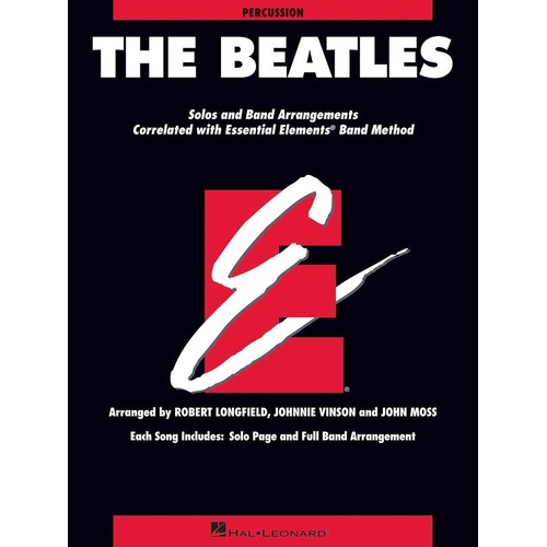 The Beatles Essential Elements Percussion EE by Hal Leonard, 24 Pages